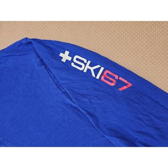 Polo Ralph Lauren Shirt Mens 2XL Suisse Slalom Racing Ski67 Blue Long Sleeve - Picture 3 of 8